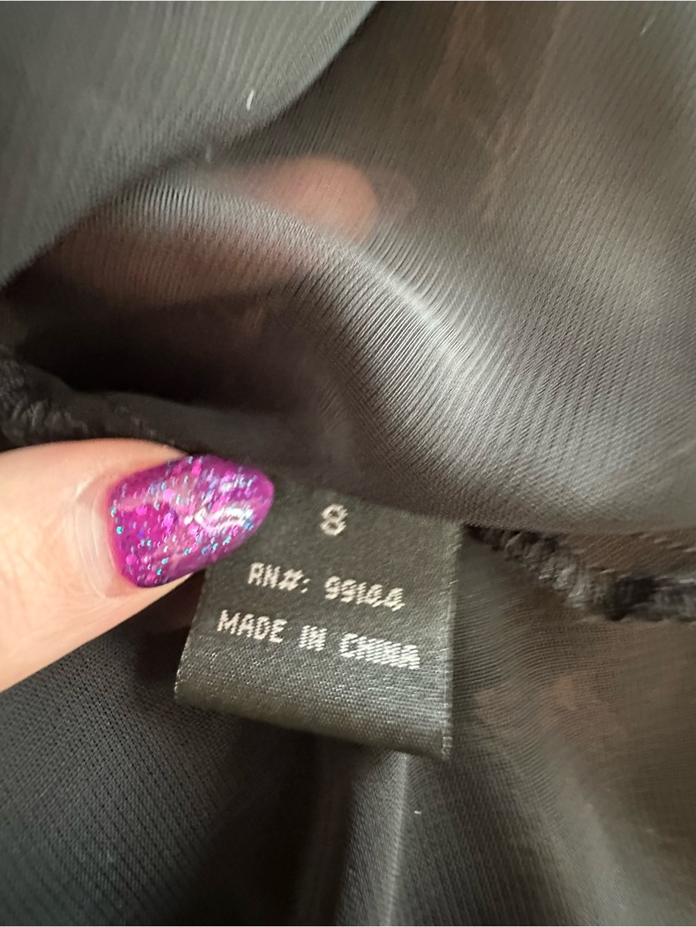 Vintage Y2K Lapis Black Silk Midi Slip Dress with Blush Rose Print Size Small - Picture 4 of 8